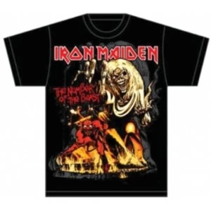 Image of Iron Maiden Number of the Beast Graphic Mens TS: Large