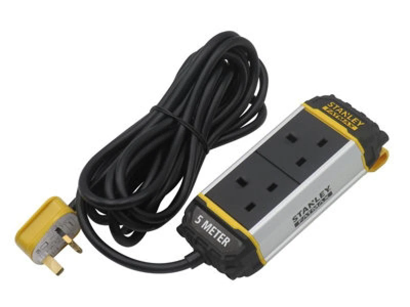 Image of Stanley 2-Gang Powerboard with Belt-Clip SXECFK0AHJE