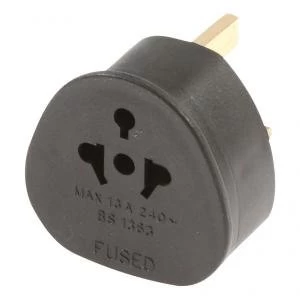 Image of Travel Adaptor EUUSAAUS to UK Black TADBBC DX