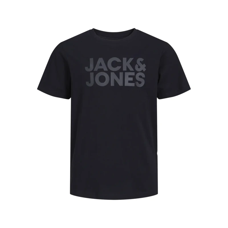 Image of jack & jones Children's logo T-Shirt Jack & Jones Corp Noir Male 16 ans