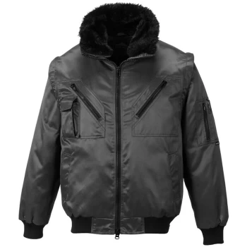 Image of Portwest - PJ10BKR4XL - sz 4XL Pilot Jacket - PJ10 Black