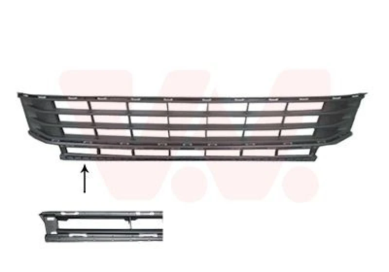 Image of VAN WEZEL Bumper grill VAN WEZEL 5819490