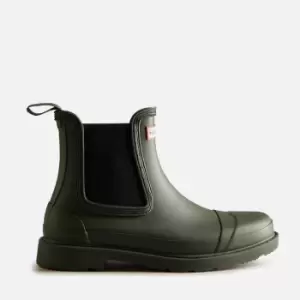 Image of Hunter Womens Commando Chelsea Boots - Dark Olive - UK 4