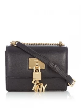 Image of DKNY Elissa small flap cross body Black