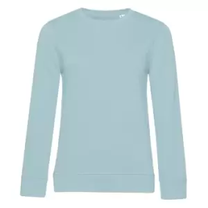 image of B&C Womens/Ladies Organic Sweatshirt (M) (Duck Egg Blue)