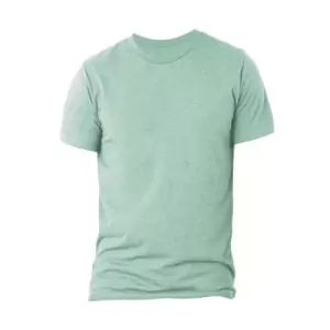 Image of Canvas Triblend Crew Neck T-Shirt / Mens Short Sleeve T-Shirt (2XL) (Ice Blue Triblend)