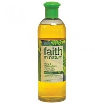 Image of Faith in Nature Hemp & Meadowfoam Foam Bath & Shower Gel 400ml