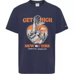 Image of Tommy Jeans Tommy Jeans Classic Sport T-Shirt Mens - Blue