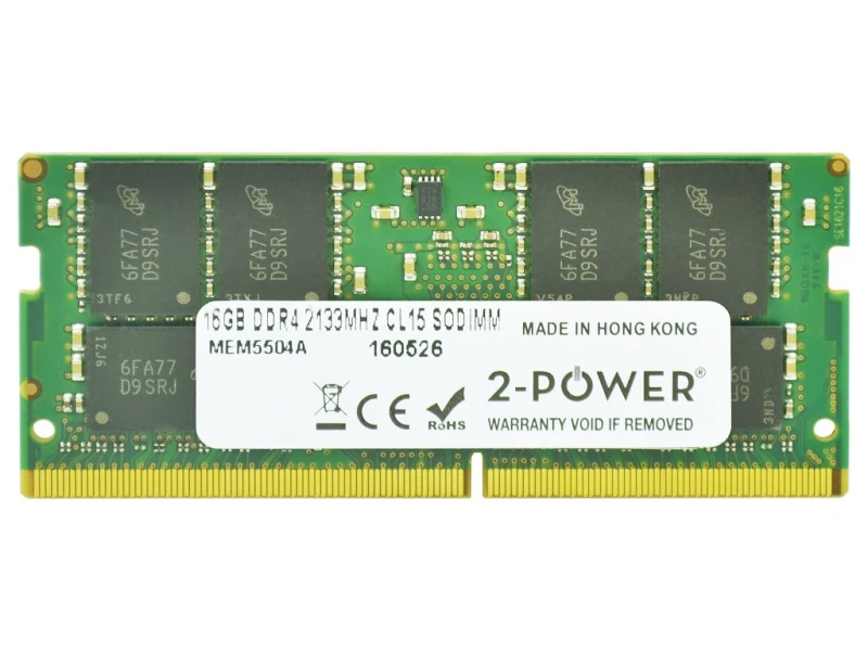 Image of 2-Power 16GB DDR4 2133MHZ CL15 SoDIMM Memory - replaces KCP421SD8/16