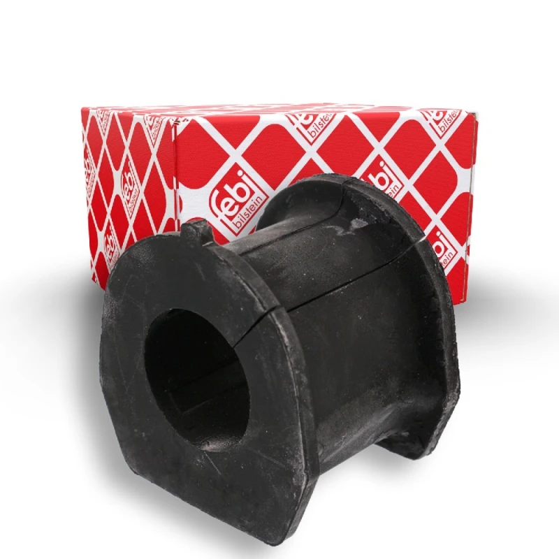 Image of FEBI BILSTEIN 41521 Stabilizer Bushes Front Axle, Rubber Rubber Anti-roll Bar Bush Kit (1334)