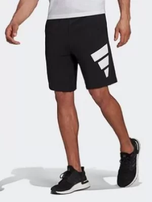 image of adidas Sportswear Future Icons Logo Graphic Shorts, Black Size M Men