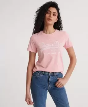Image of Superdry Vintage Logo Floral Infill T-Shirt