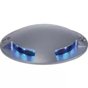 Image of Led 12 Light 4 Way Walkover Recessed Light Aluminium, Blue IP67 - Firstlight