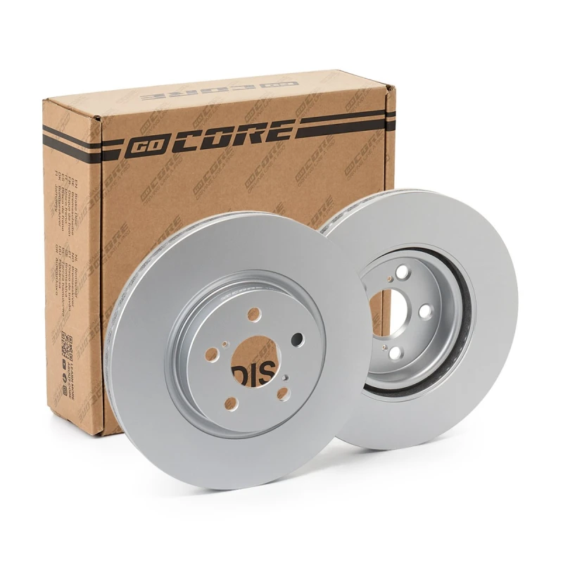 Image of goCORE GCH20185 Brake disc Front Axle, Vented, Cast Iron, Coated, without bolts/screws Cast Iron Brake Disc (82)