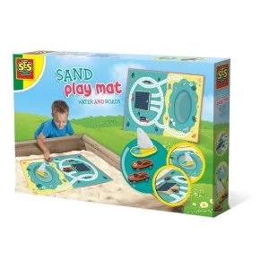 Image of SES Creative - Childrens Water and Roads Sand Play Mat (Multi-colour)