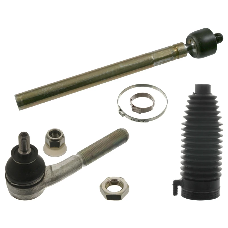 Image of FEBI BILSTEIN 39000 Tie Rod Front Axle Left, with bellow Rod Assembly (284)
