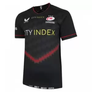 Image of Castore Saracens Home Jersey Mens - Black