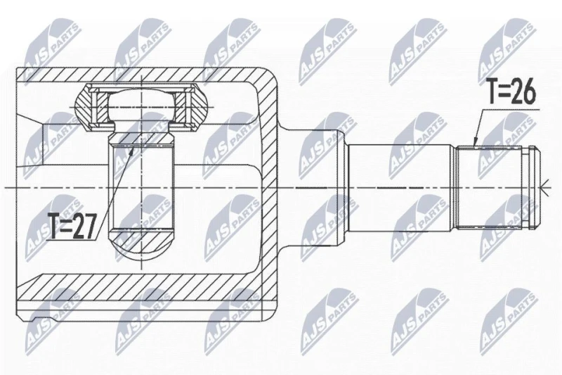 Image of NTY CV joint kit NTY NPW-FR-058