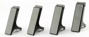 Image of Q-Connect Executive Letter Tray Risers Black Pk 4