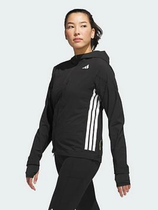 Image of Womens hooded jacket adidas Adizero Noir Female XL