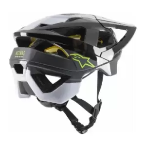 Alpinestars Vector Tech Mips Helmet - Pilot Black White Cool Gray Gloss - Ap87011209M