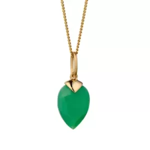 Image of Candy Kite Gold Plated Silver August Birthstone Chalcedony Necklace