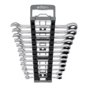 image of 44665 Ring Ratchet Spanner Set, 12 Piece - Wiha