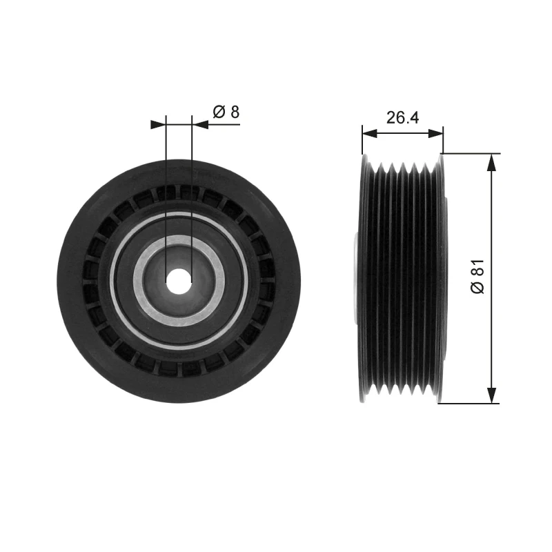 Image of GATES Tensioner pulley GATES T36000