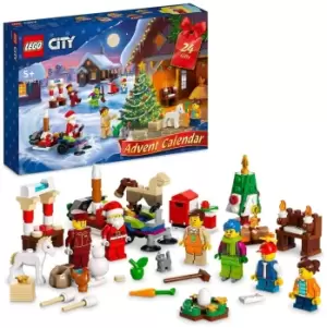 image of LEGO City Advent Calendar 2022 Christmas Toys for Kids 60352