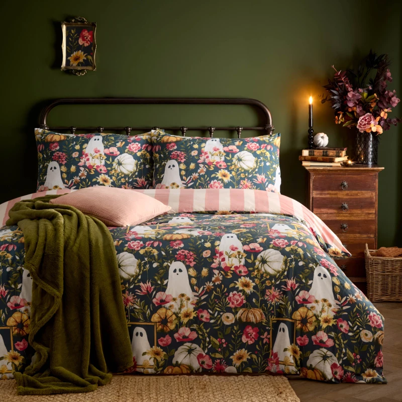 Image of Furn Furn Bootanical Printed Reversible Duvet Cover Set Size: Double Multi Double Unisex 5025532841452