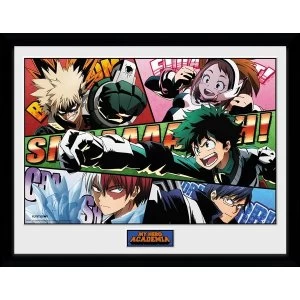 My Hero Academia Powers Framed Collector Print