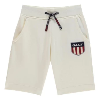 Image of Gant Retro Shield Shorts - White