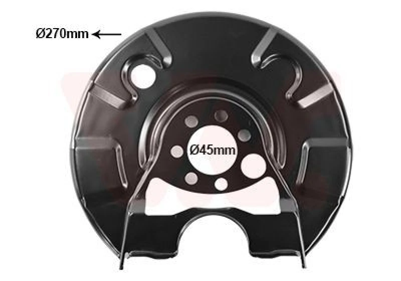 Image of VAN WEZEL Brake disc backing plate VAN WEZEL 5813374