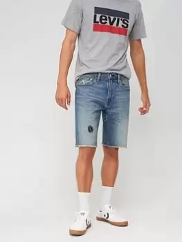 Image of Levis Levis 405 Standard Fit Denim Shorts, Medium Indigo, Size 34, Men