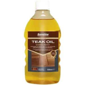 image of Natural Teak Oil - Clear (500ml) - Barrettine