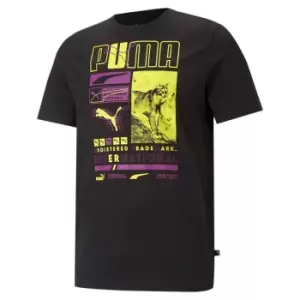 Puma International T Shirt Mens - Black