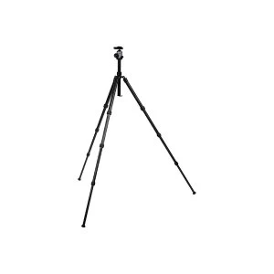 image of Camlink Carbon Fibre Lightweight Traveller Ball Head Tripod (Max Height 139cm) - Black