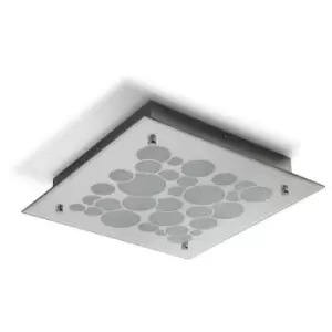 Image of 09diyas - Polished Chrome Fusion glass ceiling light 1 bulb 6.5cm
