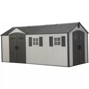 image of Ariston Thermo - Lifetime 17.5 Ft. x 8 Ft. Outdoor Storage Shed - Desert Sand