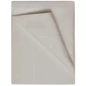 Image of Belledorm 400 Thread Count Egyptian Cotton Flat Sheet (Single) (Oyster) - Oyster