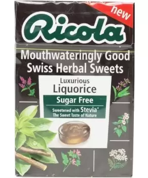 Image of Ricola Liquorice Sugar Free Lozenges 45g