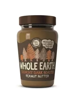 image of Whole Earth Crunchy Dark Roasted Peanut Butter 340g