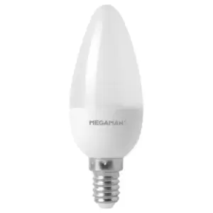 image of Megaman 3.5W LED E14/SES Candle Warm White 360° 250lm Dimmable - 145504