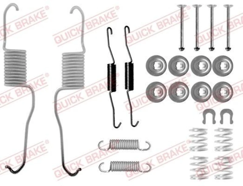 Image of QUICK BRAKE Brake shoe fitting kit QUICK BRAKE 105-0886
