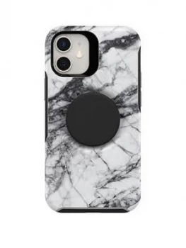 image of Otterbox Otter+Pop Symmetry Asher White Marble Case For iPhone 12 Mini