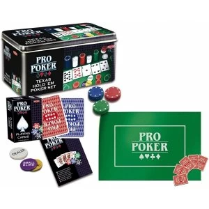 Image of Texas Hold 'Em Pro Poker in Tin