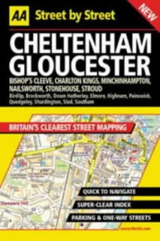 Image of Aa Street by Street Cheltenham Gloucester Paperback