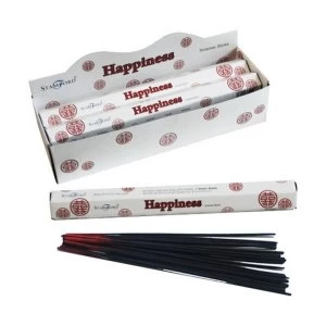 image of Happiness (Pack Of 6) Stamford Hex Incense Sticks