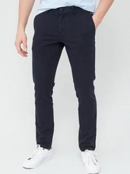 Image of Tommy Hilfiger Bleecker Flex Chino - Desert Sky Navy, Desert Sky Navy, Size 32, Inside Leg Regular, Men