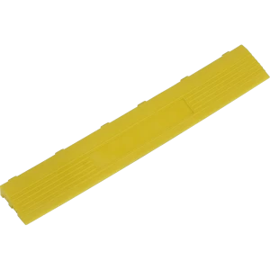 image of Sealey Anti Slip Polypropylene Female Edging Tile Yellow 400mm 60mm Pack of 6